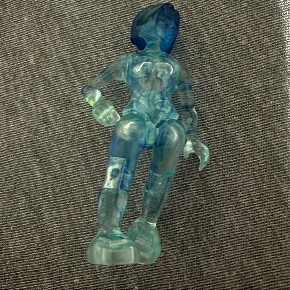 HALO MEGA BLOKS TRANSLUCENT BLUE UNSC AI CORTANA